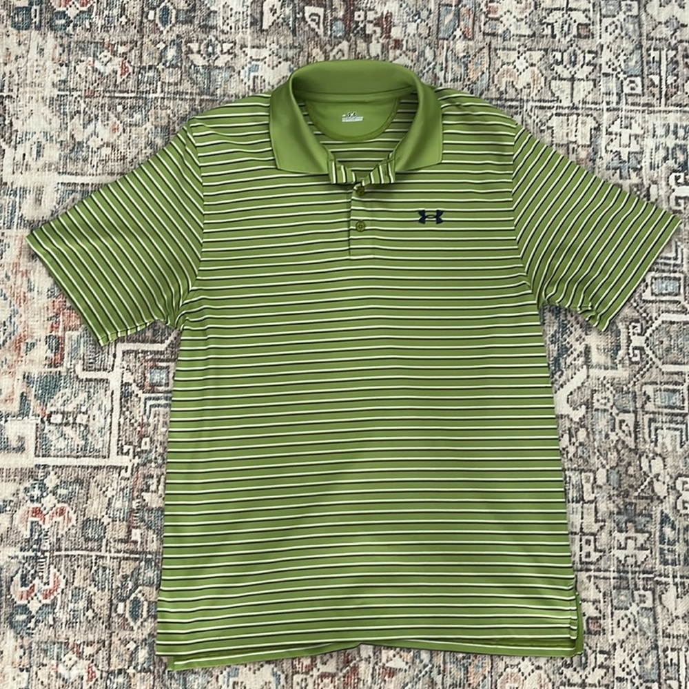 Men’s Under Armour Golf Polo Large Green